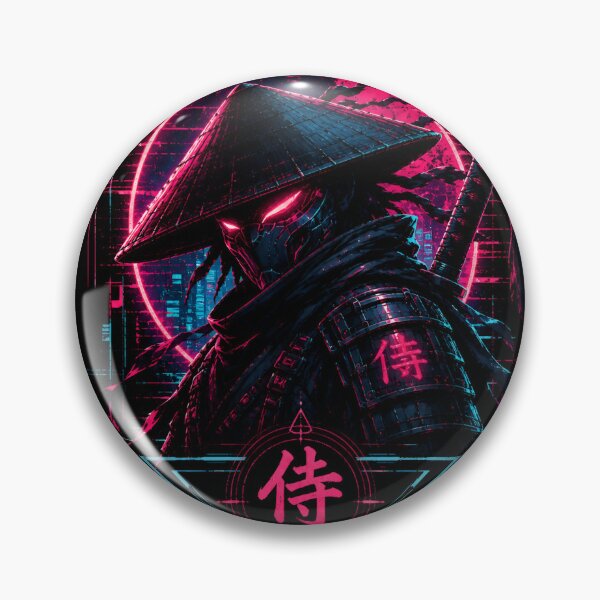 Item preview, NEON RONIN – Electric Shadow Samurai designed and sold by RiteshCenter .