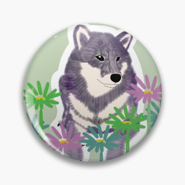 Item preview, Purple Shiba Inu in a frame - green designed and sold by ShibaCruise-On.