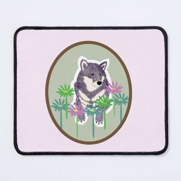 Item preview, Purple Shiba Inu in a frame - green designed and sold by ShibaCruise-On.
