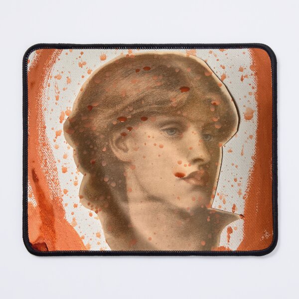 Item preview, Sacred Halo — Classical Portrait Mixed Media Art Print designed and sold by thegindielady.