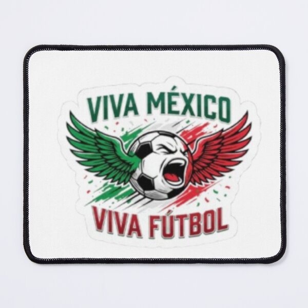 Item preview, Viva México Viva Fútbol — Winged Soccer Ball Mexico Pride Retro Sticker designed and sold by CosyCush.