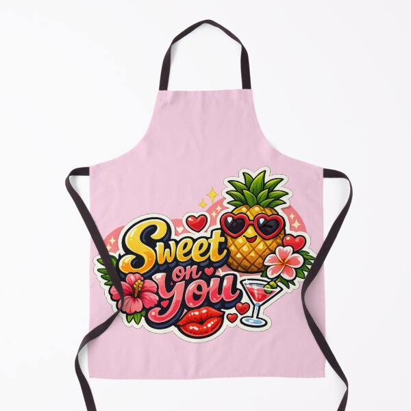 Item preview, Sweet on You – Tropical Flirt Pineapple Sticker designed and sold by The Digital Compass.