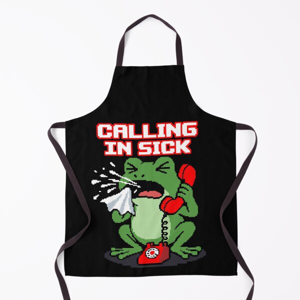 Item preview, Calling In Sick - Funny Pixel Art Frog With Telephone designed and sold by artistastshirt.