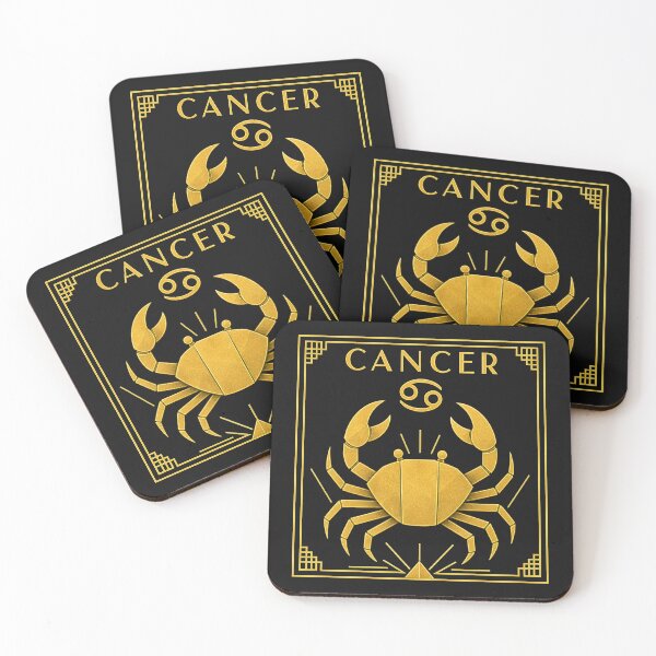 Item preview, art deco style Cancer zodiac sign t-shirt designed and sold by CMYKStudio.