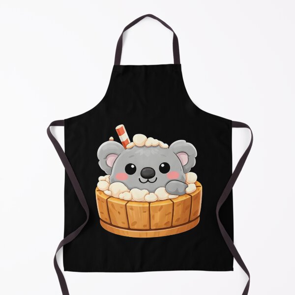 Item preview, Cozy Koala in Wooden Bathtub Illustration - Pastel Kawaii Aesthetic designed and sold by Trendora90.