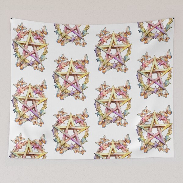 Item preview, Pentacle with butterflies designed and sold by LoneAngel.