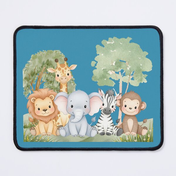 Item preview, Adorable Safari Baby Animals – Watercolor Nursery Art designed and sold by PAPIRO SIGLO XXI.