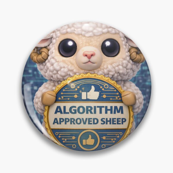 Item preview, Algorithm Approved Sheep | Funko Flock Parody designed and sold by Thpoar.