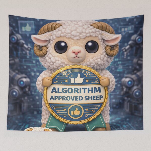 Item preview, Algorithm Approved Sheep | Funko Flock Parody designed and sold by Thpoar.
