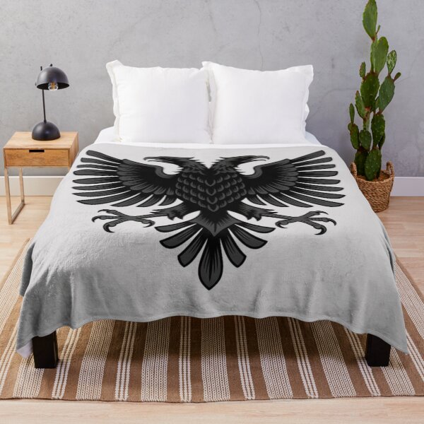 Item preview, Highly detailed Albanian double-headed eagle emblem in a powerful heraldic style designed and sold by 123ks.