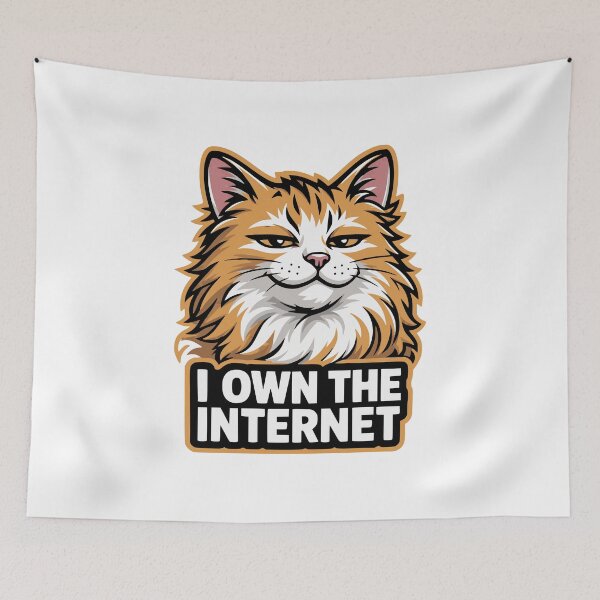 Item preview, The Cats Who Run the Internet Funny designed and sold by AntiqueImages.