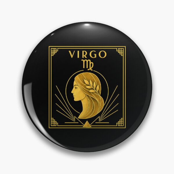 Item preview, art deco style VIRGO zodiac sign t-shirt designed and sold by CMYKStudio.