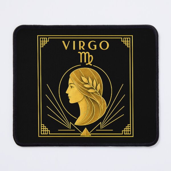 Item preview, art deco style VIRGO zodiac sign t-shirt designed and sold by CMYKStudio.