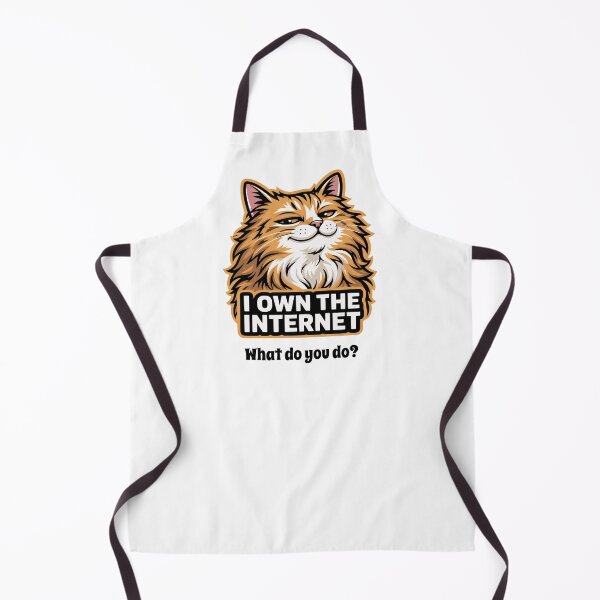 Item preview, Smug Cat I Own The Internet Feline Meme designed and sold by AntiqueImages.