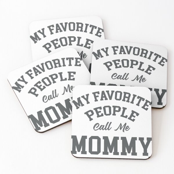 Item preview, My Favorite People Call Me Mommy Varsity Style Typography T-Shirt Design designed and sold by DesignArtist.ia.