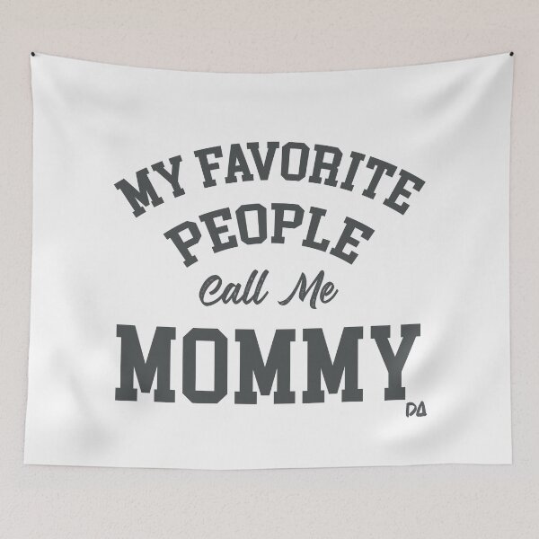 Item preview, My Favorite People Call Me Mommy Varsity Style Typography T-Shirt Design designed and sold by DesignArtist.ia.