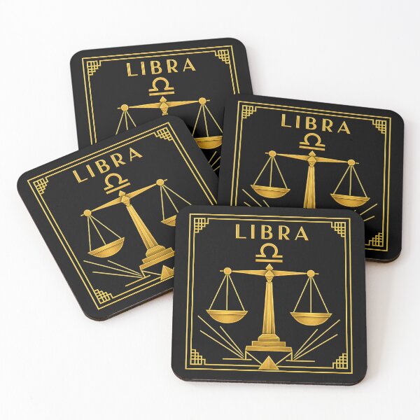 Item preview, art deco style LIBRA zodiac sign t-shirt designed and sold by CMYKStudio.
