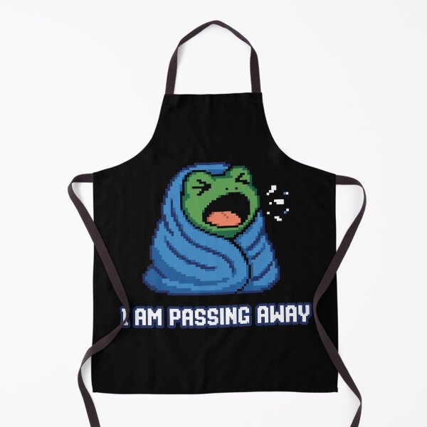 Item preview, I Am Passing Away - Funny Dramatic Sick Frog Pixel Art designed and sold by artistastshirt.