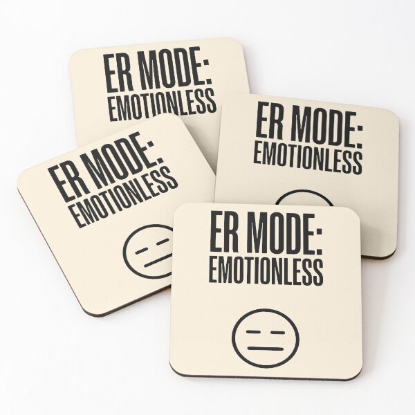 Item preview, ER Mode Emotionless Professional Nursing Graphic Gift Design designed and sold by Dantin.