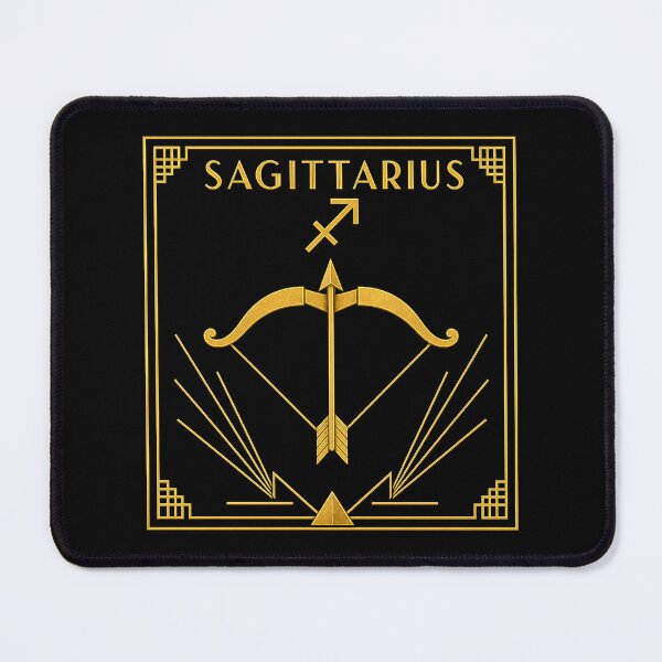 Item preview, Art deco style SAGITTARIUS zodiac sign t-shirt designed and sold by CMYKStudio.