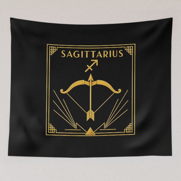 Item preview, Art deco style SAGITTARIUS zodiac sign t-shirt designed and sold by CMYKStudio.