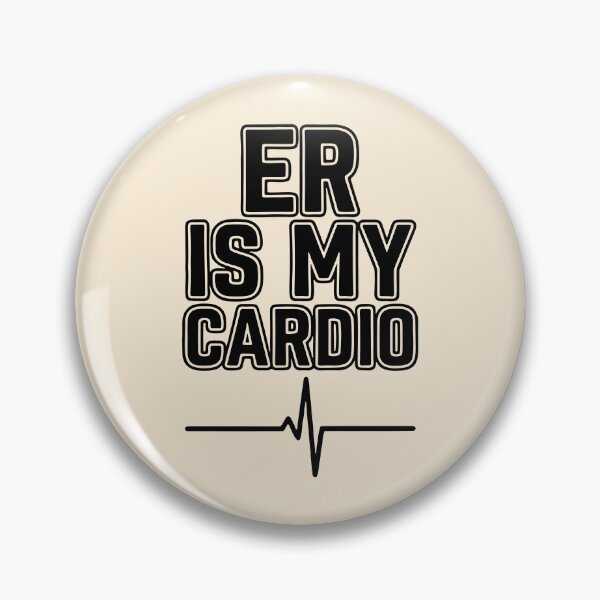 Item preview, ER Is My Cardio Funny Nurse Workout Design designed and sold by Dantin.