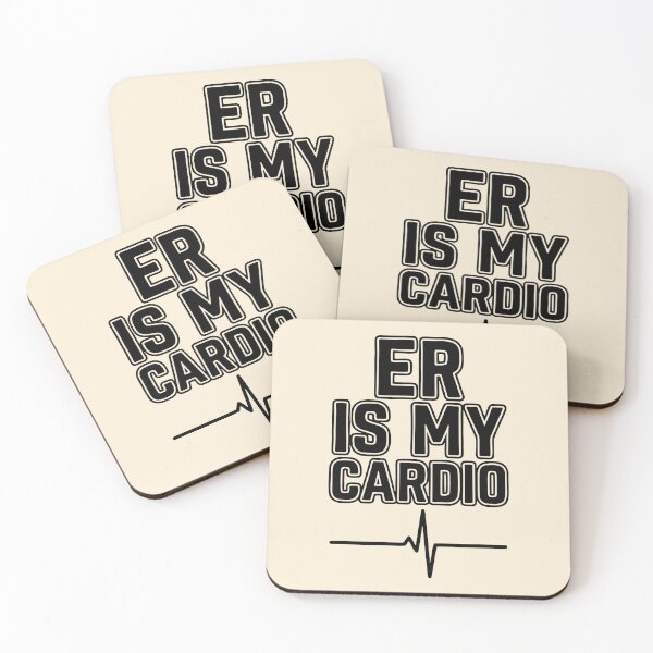 Item preview, ER Is My Cardio Funny Nurse Workout Design designed and sold by Dantin.