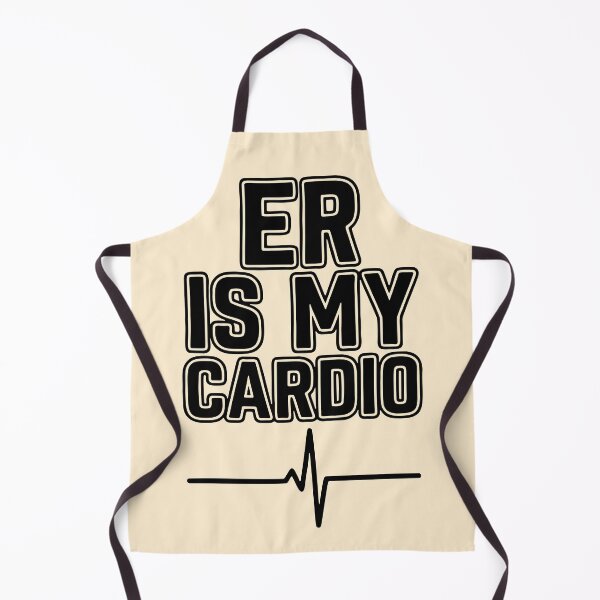 Item preview, ER Is My Cardio Funny Nurse Workout Design designed and sold by Dantin.