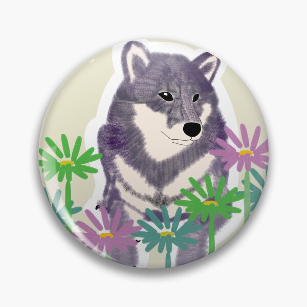 Item preview, Purple Shiba Inu in a frame - yellow designed and sold by ShibaCruise-On.