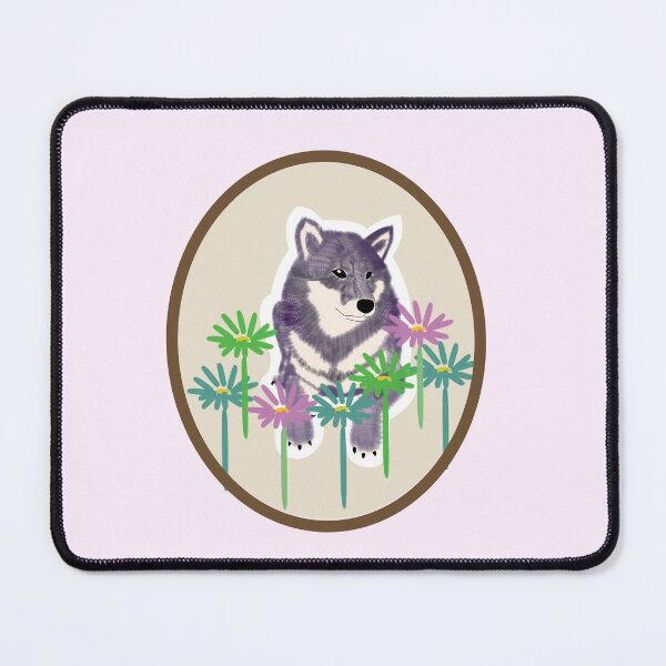 Item preview, Purple Shiba Inu in a frame - yellow designed and sold by ShibaCruise-On.