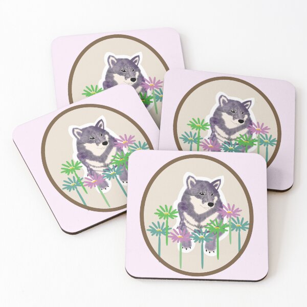 Item preview, Purple Shiba Inu in a frame - yellow designed and sold by ShibaCruise-On.