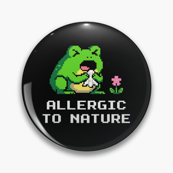 Item preview, Spring Allergies - Funny Sad Frog with Tissue Pixel Art designed and sold by artistastshirt.