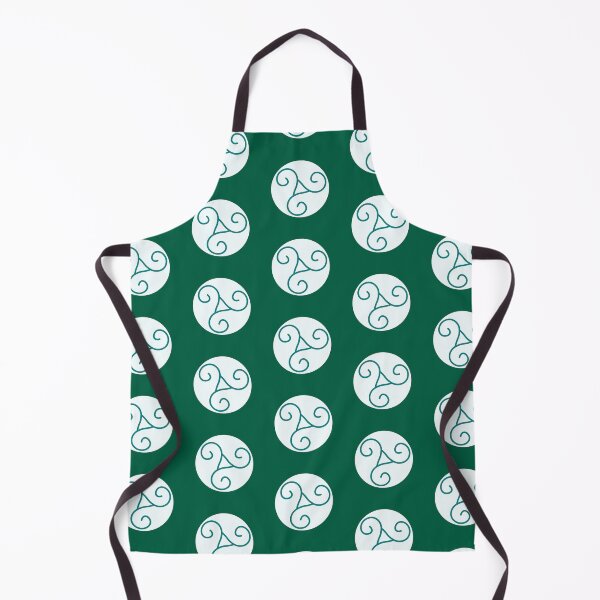 Item preview, Green Triskelion emblem on a white background designed and sold by Provinces de France.