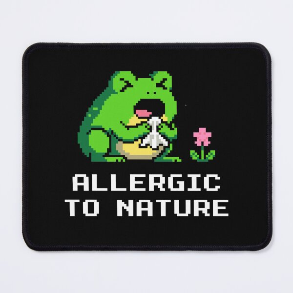 Item preview, Spring Allergies - Funny Sad Frog with Tissue Pixel Art designed and sold by artistastshirt.