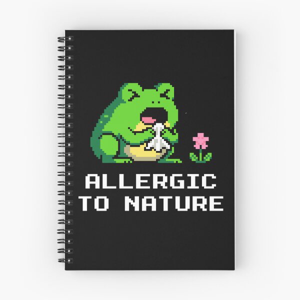 Item preview, Spring Allergies - Funny Sad Frog with Tissue Pixel Art designed and sold by artistastshirt.