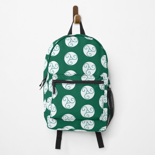 Item preview, Green Triskelion emblem on a white background designed and sold by Provinces de France.