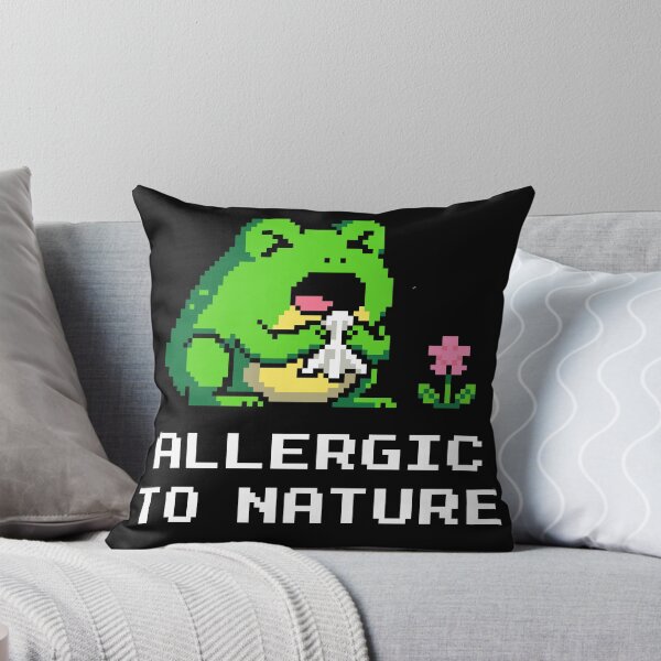 Item preview, Spring Allergies - Funny Sad Frog with Tissue Pixel Art designed and sold by artistastshirt.
