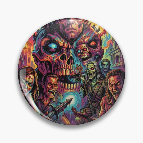 Item preview, Neon horror pop art vision in the Andy Warhol style with dark creatures and urban energy designed and sold by FotoworldEdel.