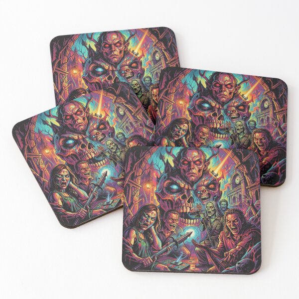 Item preview, Neon horror pop art vision in the Andy Warhol style with dark creatures and urban energy designed and sold by FotoworldEdel.