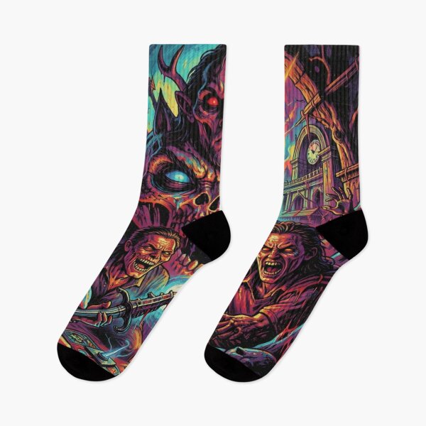 Item preview, Neon horror pop art vision in the Andy Warhol style with dark creatures and urban energy designed and sold by FotoworldEdel.