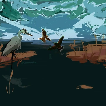 Artwork thumbnail, At The Reedbed by ColtrainBlue