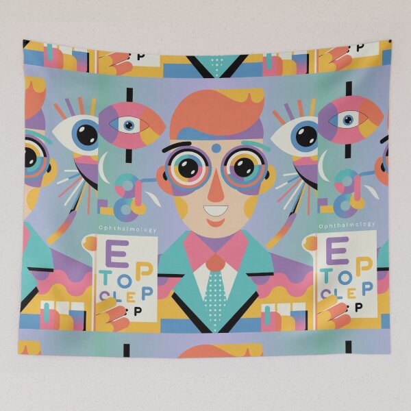 Item preview,  Cartoon Abstract Ophthalmology Man ,brafdesign  designed and sold by Brafdesign.