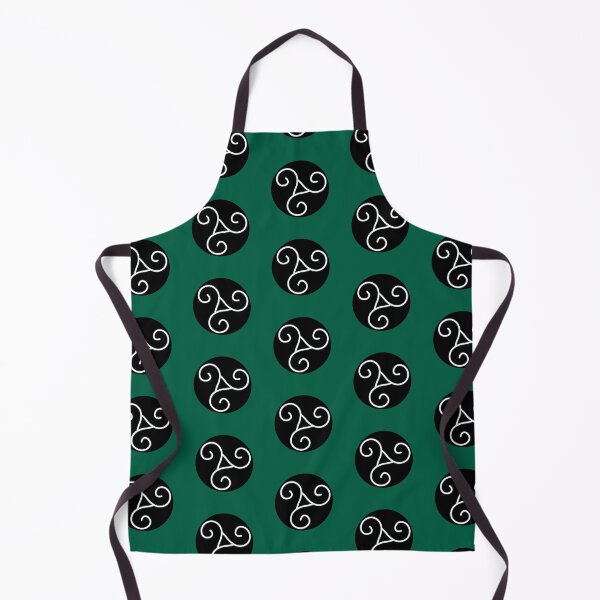 Item preview, Silver Triskelion emblem on a black background designed and sold by Provinces de France.