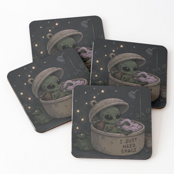 Item preview, I Just Need Space – Introvert Alien Aesthetic designed and sold by Louliloulita.