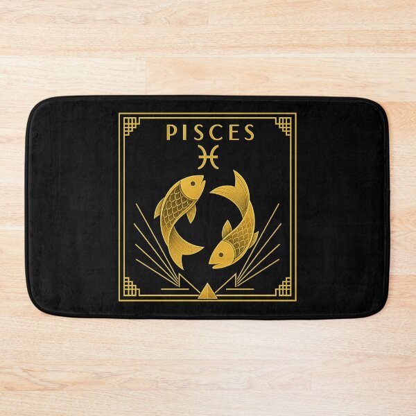 Item preview, Art deco style PISCES zodiac sign t-shirt designed and sold by CMYKStudio.