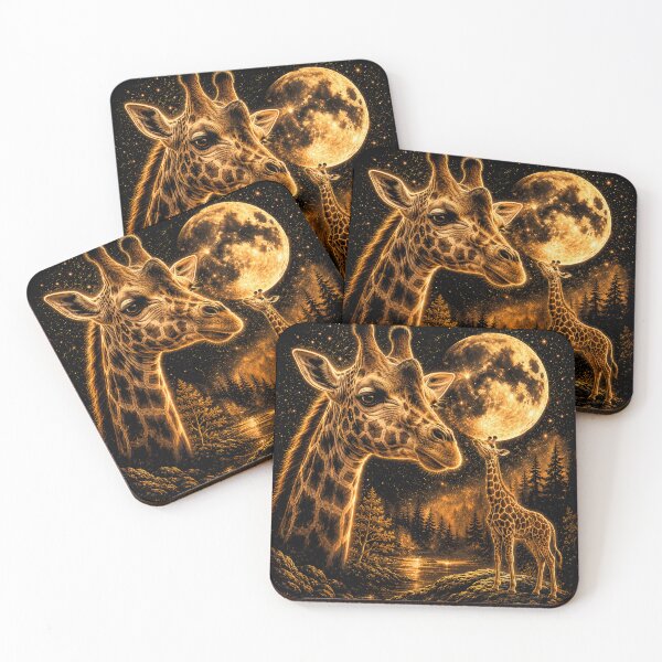 Item preview, Giraffe Howling To The Moon Vintage 90s Graphic designed and sold by will freed18.