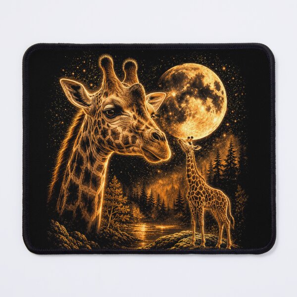 Item preview, Giraffe Howling To The Moon Vintage 90s Graphic designed and sold by will freed18.