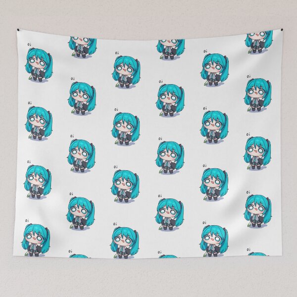 Item preview, Cute Twin Tail Vocaloid Inspired Chibi Girl – Kawaii Anime Aesthetic Art designed and sold by Dyan4.