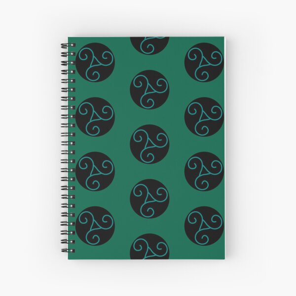 Item preview, Forest green Triskel emblem on a black background designed and sold by Provinces de France.