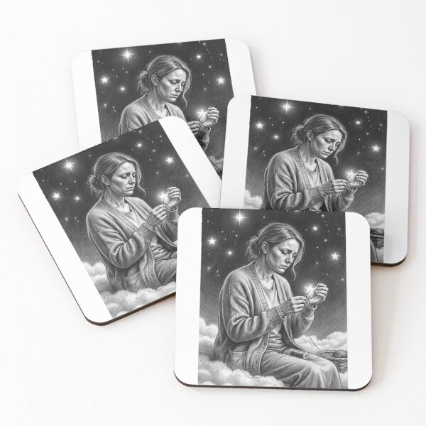 Item preview, Her Love Never Rested – Motherhood Pencil Sketch Artwork designed and sold by Prism-Bubble.